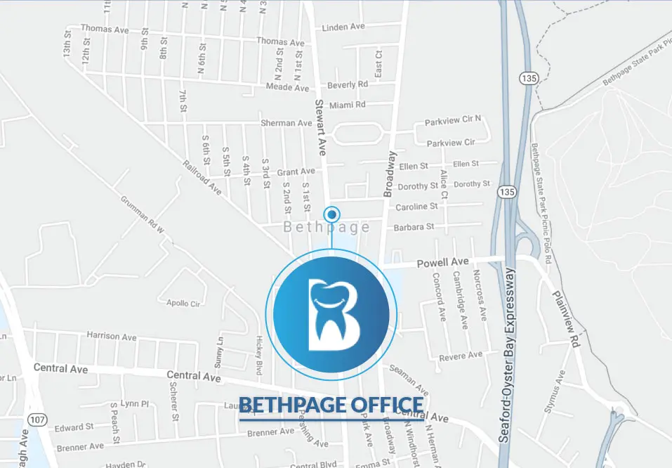 Bethpage Office map